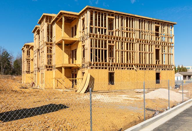 a mobile fence protecting a construction site and workers in Somerset OH